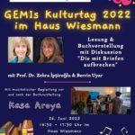 Buchvorstellung "Die mit Briefen aufbrechen" und Kasa Aroya (Musik)