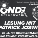 BONDCLUBWAT - Lesung mit Patrick Joswig - 70 Jahre Bondromane "Casino Royale" von Sir Ian Fleming
