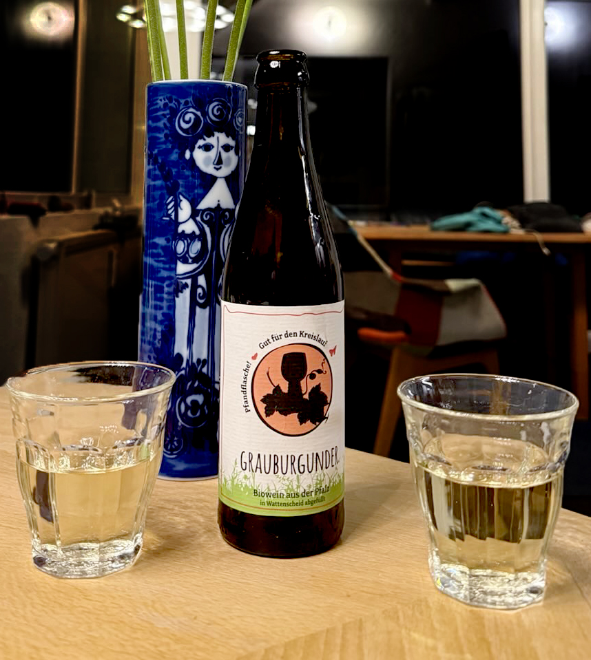 Wiesmann's Grauburgunder in Bierflaschen